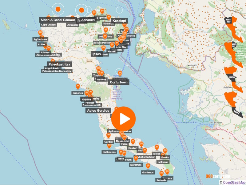 Corfu Interactive Map